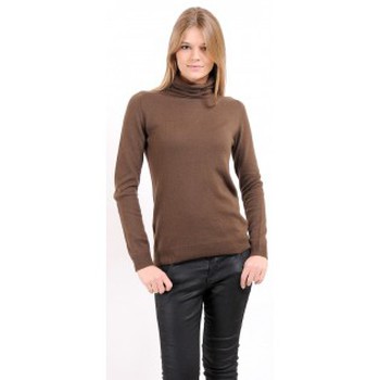 American Vintage  PULL CIN240H10 CHATAIGNE  women's Sweater in Brown. Sizes available:EU L