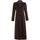 Clothing Women Coats De La Creme Double Single Fitted Long Coat brown