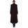 Clothing Women Coats De La Creme Double Breasted Fitted Long Coat Brown