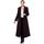 Clothing Women Coats De La Creme Double Breasted Fitted Long Coat Brown