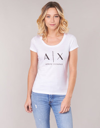 Clothing Women Short-sleeved t-shirts Armani Exchange HELIAK White