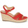 Shoes Women Sandals Geox D SOLEIL Red / Coral