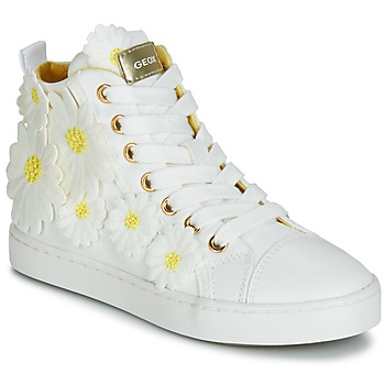 Geox  JR CIAK GIRL  girls's Children's Shoes (High-top Trainers) in White. Sizes available:13 kid,1 kid,2.5