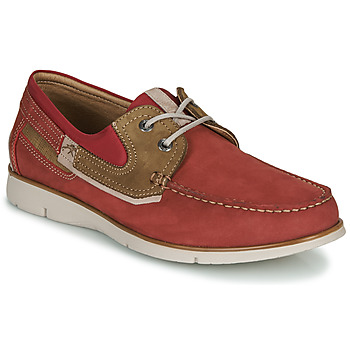 Fluchos  GIANT  men's Boat Shoes in Red