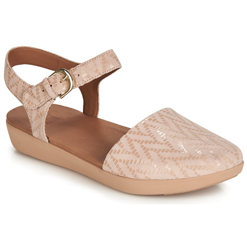 Shoes Women Sandals FitFlop COVA II CHEVRON Oyster / Pink