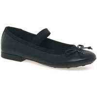 Shoes Girl Flat shoes Geox Plie Junior Girls School Shoes black