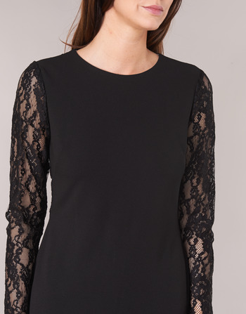 Lauren Ralph Lauren LACE PANEL JERSEY DRESS Black