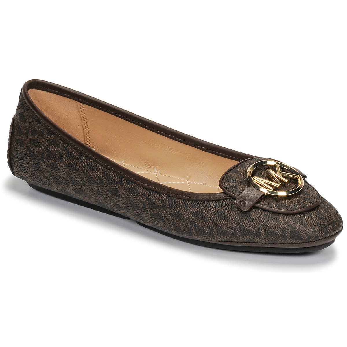 MICHAEL Michael Kors LILLIE MOC Brown  Free delivery  Spartoo UK   Shoes  Ballerinas Women  10480