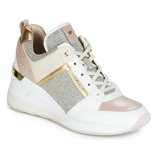 Shoes Women Hi top trainers MICHAEL Michael Kors GEORGIE White / Pink / Gold