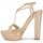 Shoes Women Sandals Roberto Cavalli RDS735 Beige / Nude