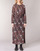 Clothing Women Long Dresses Ikks BN30065-02 Black / Red / Grey