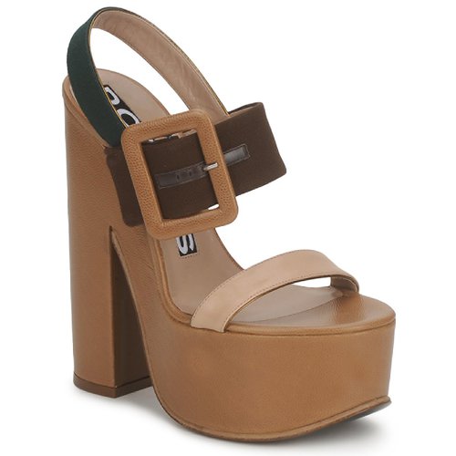 Shoes Women Sandals Rochas RO18231 Brown / Beige