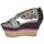 Shoes Women Sandals Etro 3467 Grey / Black / Purple