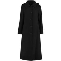 Clothing Women Coats De La Creme Long Detachable Hooded Winter Coat Black