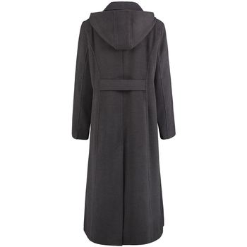 De La Creme Long Detachable Hooded Winter Coat Grey