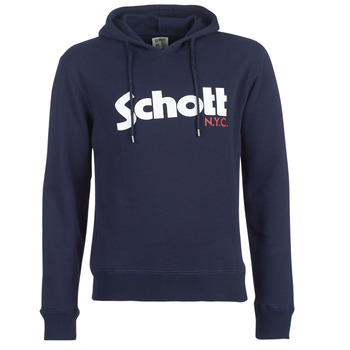 Clothing Men Sweaters Schott HOOD Marine