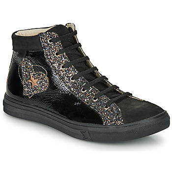 GBB  MARTA  girls's Children's Shoes (High-top Trainers) in Black. Sizes available:3 kid,4 kid,5,6,2.5 kid