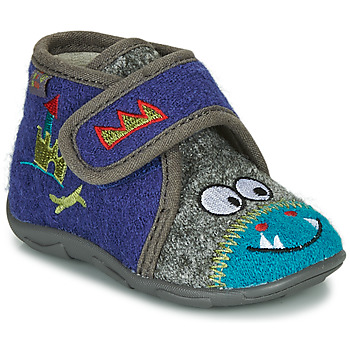 Shoes Boy Slippers GBB NASTRIANO Blue / Grey