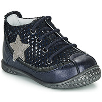Shoes Girl Mid boots Ikks SYDNEY Marine / Silver