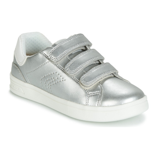 Shoes Girl Low top trainers Geox DJROCK Silver