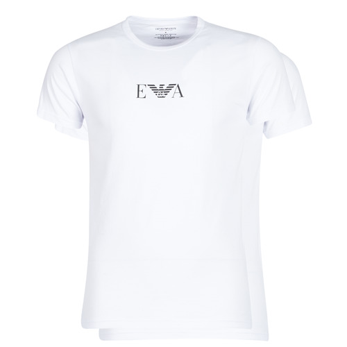 Clothing Men Short-sleeved t-shirts Emporio Armani CC715-PACK DE 2 White