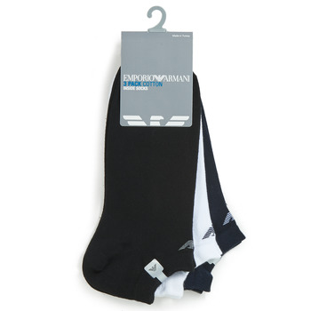 Shoe accessories Men Socks Emporio Armani CC134-PACK DE 3 White / Black / Marine