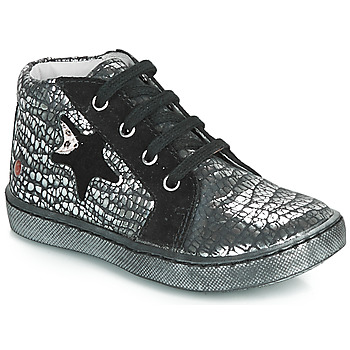 Shoes Girl Hi top trainers GBB LETO Black / Silver