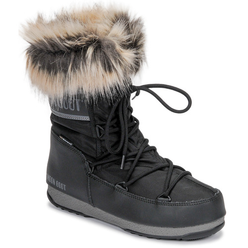 Shoes Women Snow boots Moon Boot MOON BOOT MONACO LOW WP 2 Black