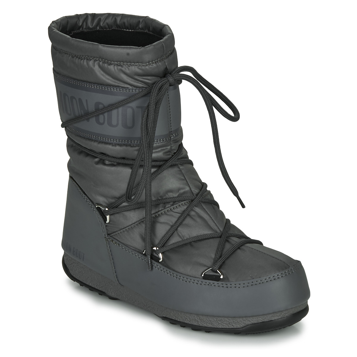 Shoes Women Snow boots Moon Boot MOON BOOT MID NYLON WP Grey