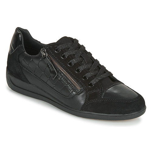 Shoes Women Low top trainers Geox D MYRIA A Black