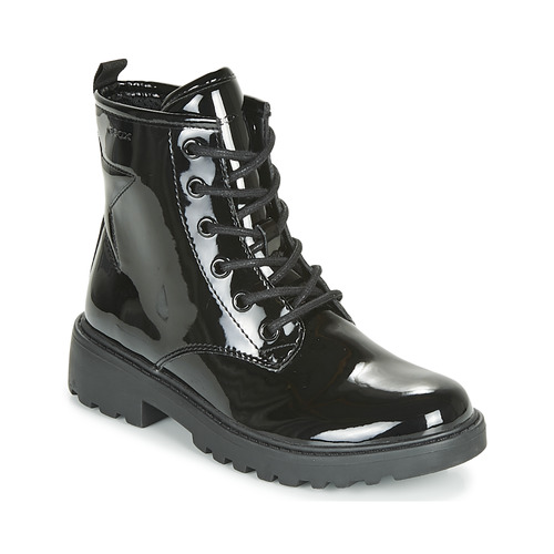 Shoes Girl Mid boots Geox J CASEY GIRL Black