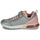 Shoes Girl Low top trainers Geox J SPACECLUB GIRL C Grey / Pink