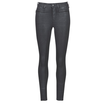 Clothing Women Skinny jeans G-Star Raw ASHTIX ZIP HIGH SUPER SKINNY ANKLE WMN Black