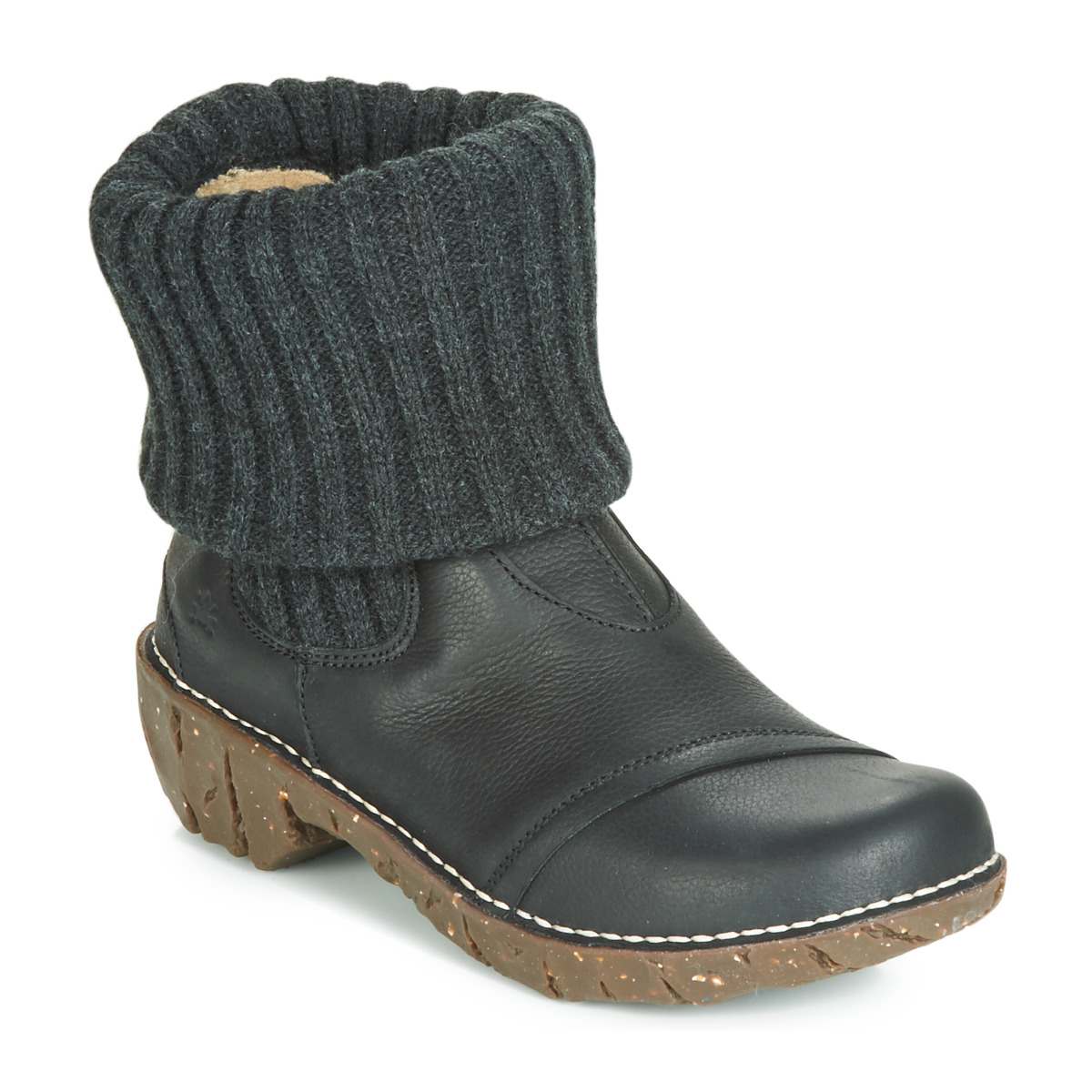 el naturalista  yggdrasil  women's mid boots in black