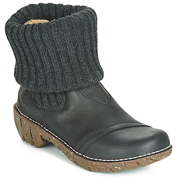 el naturalista  yggdrasil  women's mid boots in black