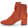 Shoes Women Ankle boots Moony Mood FAZIOLE Rust