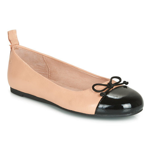 Shoes Girl Flat shoes Citrouille et Compagnie LIOGE Nude / Black