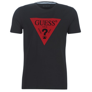 Guess  PACKED  men's T shirt in Black