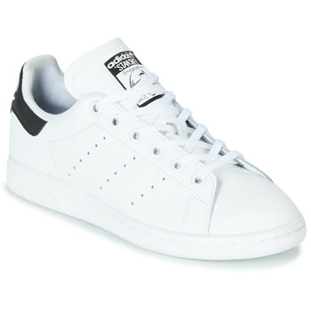 Shoes Children Low top trainers adidas Originals STAN SMITH J White / Black