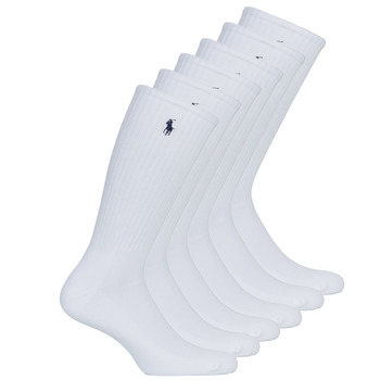 Shoe accessories Men Sports socks Polo Ralph Lauren ASX110 6PK CR PP-CREW-6 PACK White