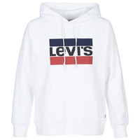 Clothing Women Sweaters Levi's GRAPHIC SPORT HOODIE White