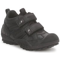 Shoes Boy Low top trainers Geox JR SAVAGE Black