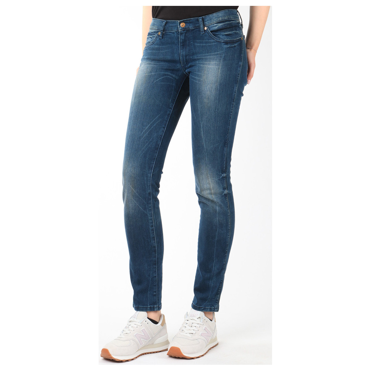 Clothing Women Skinny jeans Wrangler Hailey Slim W22T-XB-23C Blue