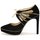 Shoes Women Heels Moschino MA1004 Black gold