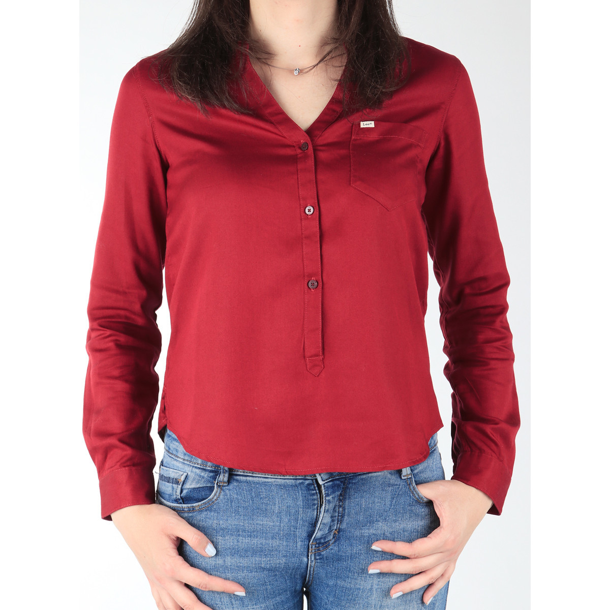 Clothing Women Shirts Lee L47QLCPR Red