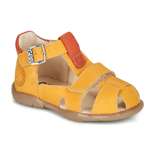 Shoes Boy Sandals GBB SEROLO Yellow / Orange