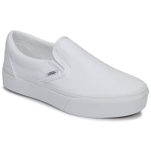 Shoes Women Slip-ons Vans Classic Slip-On Platform White