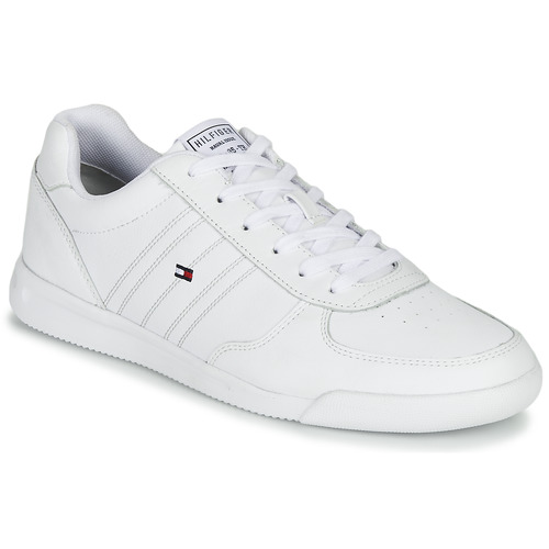 white leather tommy hilfiger sneakers