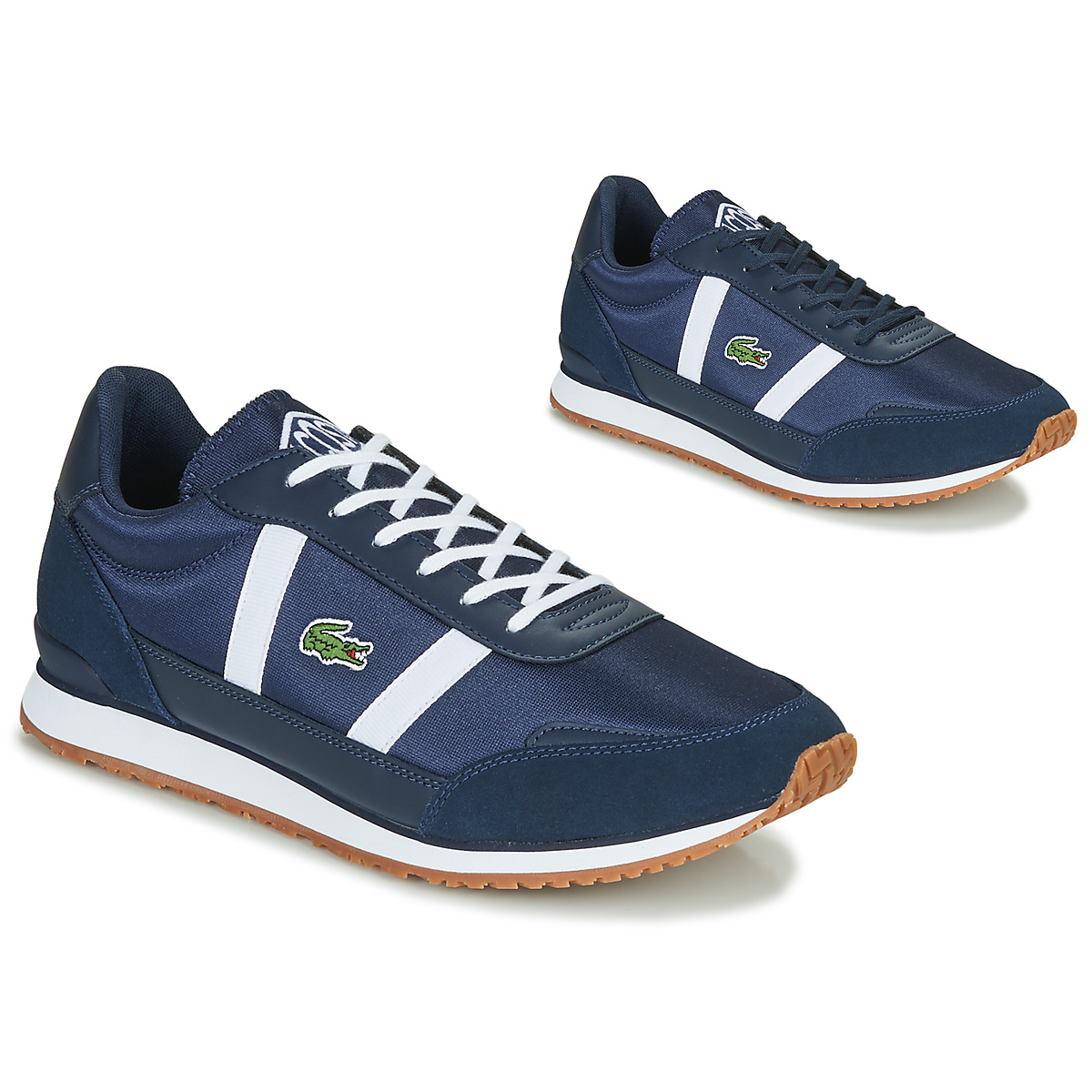 lacoste  partner 120 4 sma  men's shoes (trainers) in blue