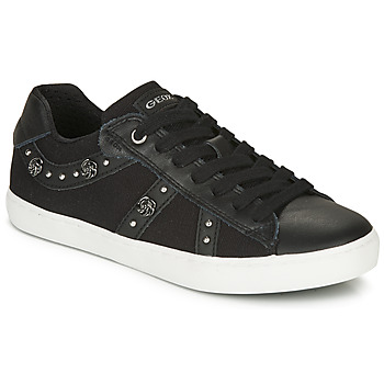 Shoes Girl Low top trainers Geox J KILWI GIRL Black